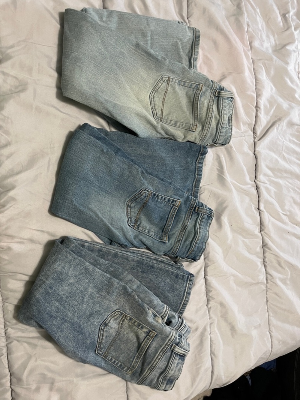 Cat & Jack Light Blue Kids Jeans Trio